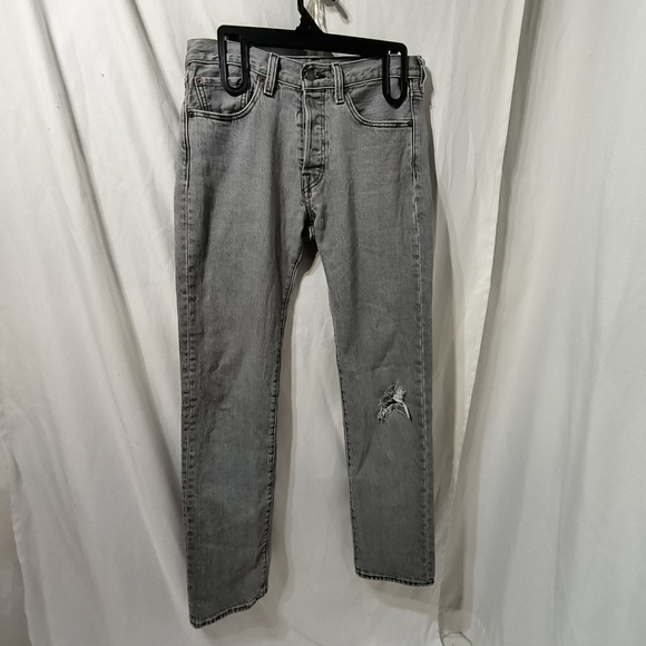 Levi 501 Red Tab Button Fly Gray Wash 28×32 - Picture 4 of 12